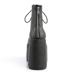 Vegan 13 cm CAMEL-203 femmes bottines plateforme épais talon chunky noires