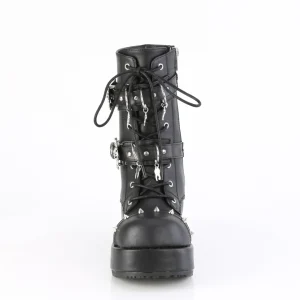 Vegan 7 cm CUBBY-54 emo femmes bottines plateforme à lacets