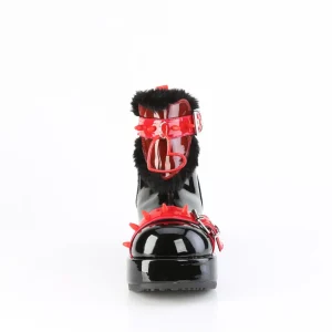 Vegan 7 cm CUBBY-57 emo femmes bottines plateforme à boucles