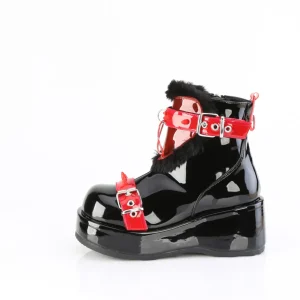 Vegan 7 cm CUBBY-57 emo femmes bottines plateforme à boucles