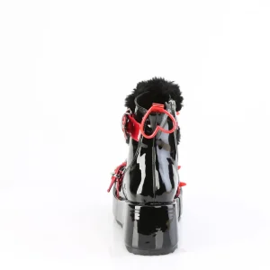 Vegan 7 cm CUBBY-57 emo femmes bottines plateforme à boucles