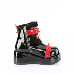 Vegan 7 cm CUBBY-57 emo femmes bottines plateforme à boucles