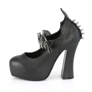 Vegan 13 cm DEMON-18 gothic escarpins plateforme cachée