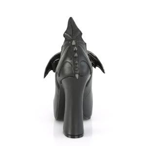 Vegan 13 cm DEMON-18 gothic escarpins plateforme cachée