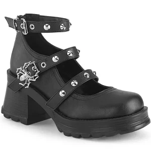 Vegan 7 cm DemoniaCult BRATTY-30 chaussure plateforme chunky talon épais