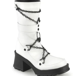 Vegan 7 cm DemoniaCult BRATTY-120-2 bottes plateforme chunky talons épais