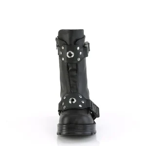 Vegan 7 cm DemoniaCult BRATTY-56 bottines plateforme chunky talons épais