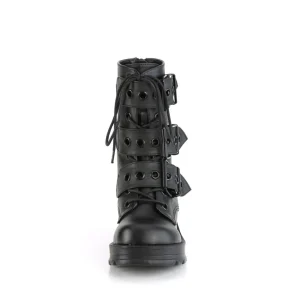 Vegan 7 cm DemoniaCult BRATTY-118 bottines plateforme chunky talons épais