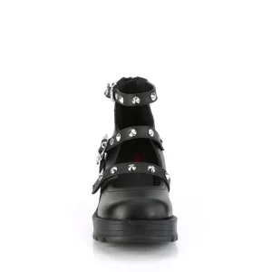 Vegan 7 cm DemoniaCult BRATTY-30 chaussure plateforme chunky talon épais
