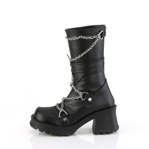 Vegan 7 cm DemoniaCult BRATTY-120 bottes plateforme chunky talons épais