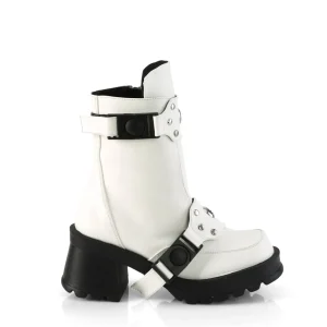 Vegan 7 cm DemoniaCult BRATTY-56-2 bottines plateforme chunky talons épais