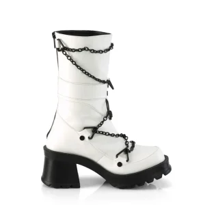 Vegan 7 cm DemoniaCult BRATTY-120-2 bottes plateforme chunky talons épais
