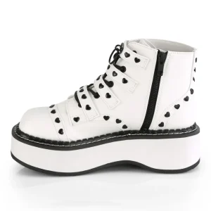Vegan 5 cm DemoniaCult EMILY-315 bottines gothique avec boucles