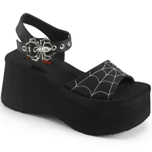 Vegan 6,5 cm DemoniaCult FUNN-10 sandales plateforme lolita emo