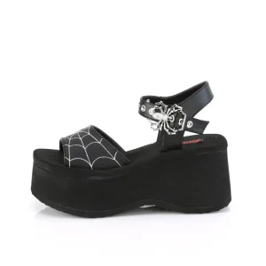 Vegan 6,5 cm DemoniaCult FUNN-10 sandales plateforme lolita emo