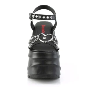 Vegan 15 cm DemoniaCult WAVE-09 lolita sandale talon compensé plateforme