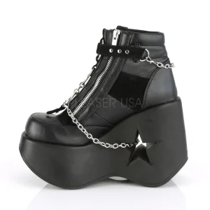 Vegan 13 cm DYNAMITE-101 demoniacult bottines talon compensé