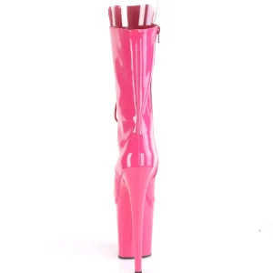 Vegan 20 cm FLAMINGO-1051 bottes plate-forme et bout ouvert pink