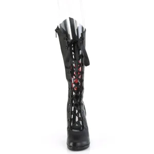 Vegan 9,5 cm GLAM-243 demoniacult bottes alternative noir