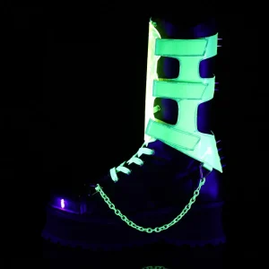 Vegan 7 cm GRAVEDIGGER-255 bottes demoniacult - bottes de cyberpunk unisex