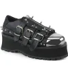 Vegan 7 cm GRAVEDIGGER-03 Chaussures Gothiques Hommes Plateforme