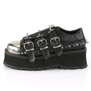 Vegan 7 cm GRAVEDIGGER-03 Chaussures Gothiques Hommes Plateforme