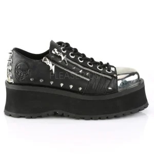 Vegan 7 cm GRAVEDIGGER-04 Chaussures Gothiques Hommes Plateforme