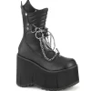 Vegan 11,5 cm KERA-130 demoniacult plateforme bottines alternative noir