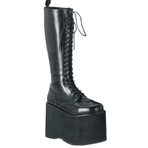 Vegan 14,5 cm MEGA-602 cyberpunk plateforme bottes hautes homme noir