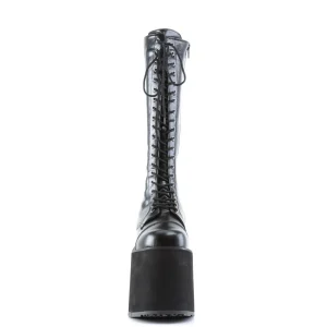 Vegan 14,5 cm MEGA-602 cyberpunk plateforme bottes hautes homme noir