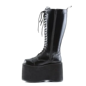 Vegan 14,5 cm MEGA-602 cyberpunk plateforme bottes hautes homme noir
