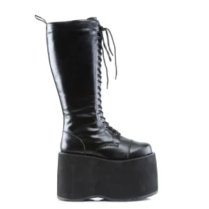 Vegan 14,5 cm MEGA-602 cyberpunk plateforme bottes hautes homme noir