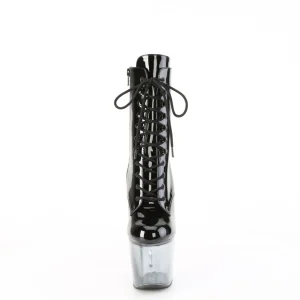 Vegan 18 cm pleaser bottine talon haut à perlé