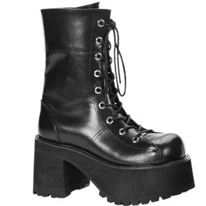Vegan 9,5 cm RANGER-301 demoniacult plateforme bottines alternative noir