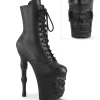 Vegan 20 cm RAPTURE-1020 bottines à talons hauts crâne