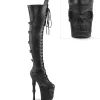 Vegan 20 cm RAPTURE-3045 crâne plateforme bottes overknee femme