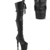 Vegan 20 cm RAPTURE-3028 crâne plateforme bottes overknee femme