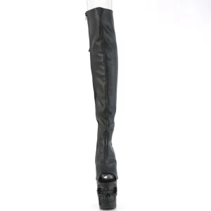 Vegan 20 cm RAPTURE-3019 crâne plateforme bottes overknee femme