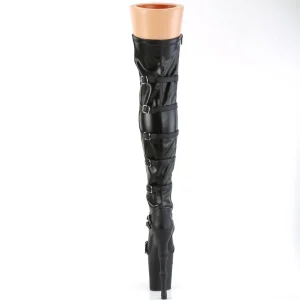 Vegan 20 cm RAPTURE-3045 crâne plateforme bottes overknee femme