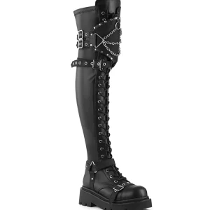 Vegan 6,5 cm RENEGADE-320 bottes cuissardes de combat avec boucles