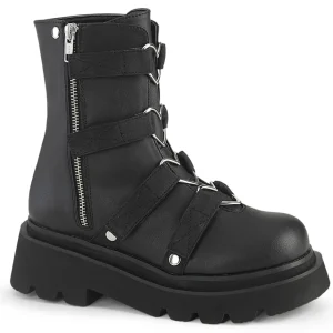 Vegan 6,5 cm RENEGADE-50 demoniacult plateforme bottines alternative noir