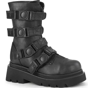 Vegan 6,5 cm RENEGADE-55 demoniacult plateforme bottines alternative noir