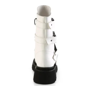 Vegan 6,5 cm RENEGADE-55 demoniacult plateforme bottines alternative blanc