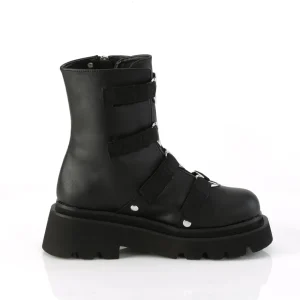 Vegan 6,5 cm RENEGADE-50 demoniacult plateforme bottines alternative noir