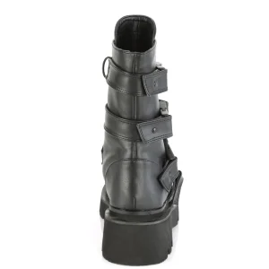 Vegan 6,5 cm RENEGADE-55 demoniacult plateforme bottines alternative noir