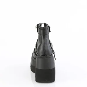 Vegan 11,5 cm SHAKER-62 bottine plateforme compensée noir