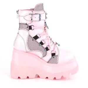Vegan 11,5 cm SHAKER-602 bottines plateforme compensées lolita