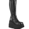 Vegan 11,5 cm SHAKER-65 demoniacult bottes talon compensé