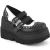 Vegan 11,5 cm SHAKER-27 demoniacult plateforme chaussure alternative noir