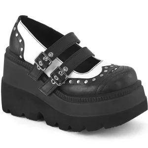 Vegan 11,5 cm SHAKER-27 demoniacult plateforme chaussure alternative noir